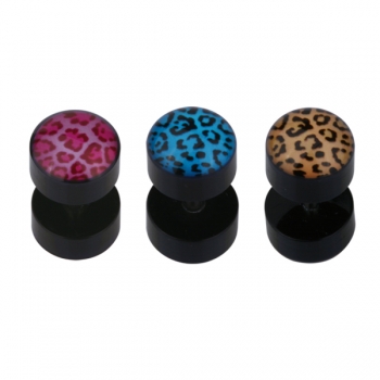 Fake Plug mit Leopard Design