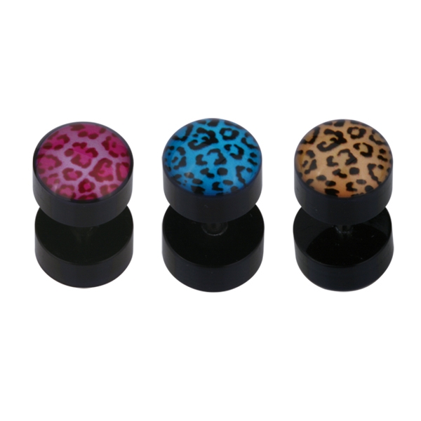 Fake Plug mit Leopard Design