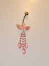 Bauchnabelpiercing mit Kristall